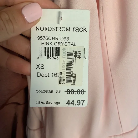 Charles Henry Pink Sheer Maxi dress - Picture 7 of 7